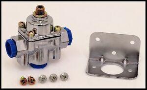 HOLLEY CHROME CARBURETED FUEL PRESSURE REGULATOR, 4.5-9 PSI,  # 12-803-REG ONLY