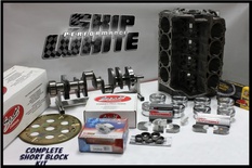 SBC CHEVY 383 SHORT BLOCK KIT FORGED FLAT TOP 4.030 PISTONS SCAT CRANK & RODS