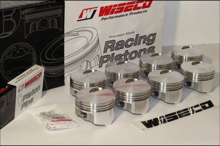 SBC CHEVY 383 WISECO FORGED PISTONS 4.040 FLAT TOP USES 5.7 RODS KP481A4