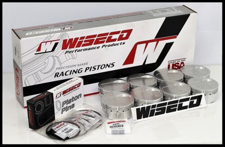 SBC CHEVY 383 WISECO FORGED PISTONS 4.040 -10cc RD DISH 5.7 RODS KP484A4