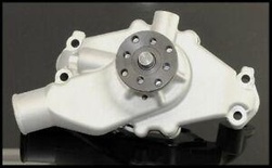 SBC CHEVY SHORT SATIN ALUMINUM WATER PUMP HC-8011-S