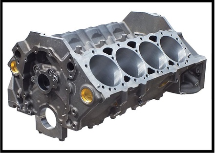 SBC CHEVY 406 421 434 DART SHP BLOCK 4.155 BORE SIZE FULLY MACHINED, 350 MAINS